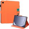 Mldjomid Custodia Protettiva Compatibile con Samsung Galaxy Tab A11 2025 SM-X133/X135/Galaxy Tab A9 SM-X110/X115 8.7 2023 Flip Pelle PU Tablet Case Cover con Supporto e Slot per Scheda, Arancione