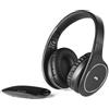 Meliconi 497337 HP Digital Smart Cuffie Wireless TV a Padiglione RF 863 MHz portata 100 m autonomia 8 ore Toslink AUX colore Nero