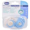 Chicco Succhietti Air in Silicone Colore Azzurro 2-6 Mesi 4x1 St