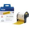 Brother DK-22606 nastro per etichettatrice Nero su giallo - DK22606