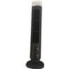 Durashmall - Ventilatore a torre silenzioso alimentato tramite USB - Ventilatore oscillante con luce per raffreddamento per scrivania, casa, ufficio, camera da letto, aula - Design moderno