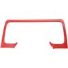 URAGER Car Finiture Interne Per Jeep Per Wrangler Per TJ 1997-2006 Accessori Interni Cromo Rosso ABS Car Center Console Cruscotto Decorazione Copertura Trim Auto Copertura Trim(Rosso)