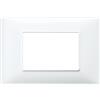 Biesse Placca 3 moduli bianca compatibile Vimar Plana Biesse Placca 3P