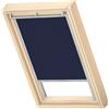 VELUX Tenda oscurante originale VELUX per finestra per tetti VELUX F06, blu scuro, guida grigia