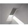 VELUX Tenda oscurante VELUX, grigio tinta unita, azionamento manuale, telaio bianco, DKL CK04 0705SWL