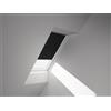 VELUX Tenda oscurante VELUX, tinta unita nera, azionamento manuale, telaio bianco, DKL CK04 3009SWL