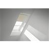 VELUX Tenda oscurante Duo originale VELUX per finestre da tetto CK02, beige chiaro, con binario di scorrimento bianco
