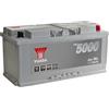 Yuasa YBX5020 SMF 12V 110Ah Argento Batteria per auto ad alte prestazioni