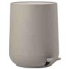 Zone Denmark Pedaleimer Nova, Treteimer, Mülleimer, Kosmetikeimer, Badeimer, ABS, Taupe, 3 L, 28089