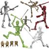 Lechonix Set di 6 action figure T13, Dummy 13, Titan 13 Skeleton Action Figure, giocattolo scheletro stampato in 3D multi-snodato decorazione scheletro mobile