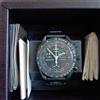 OMEGA × Swatch Omega x Swatch SO33B700 Black Chronograph Watch Mission to the Moonphase NUOVO