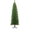 Albero di Natale Slim Pencil Silvestre H 210 cm con 350 Micro LED Integrati - Flora
