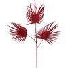 Ramo Foglia di Palma Olis Glitterata Rossa EDG Enzo De Gasperi H 68 cm