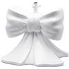 Base per Albero di Natale Scultorea con Fiocco Bianco EDG Enzo De Gasperi 50x50xH57 cm