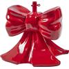 Base per Albero di Natale Scultorea a Fiocco Rosso EDG Enzo De Gasperi 50x50xH57 cm
