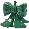 Base per Albero di Natale Scultorea con Fiocco Verde EDG Enzo De Gasperi 50x50xH57 cm