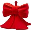 Base per Albero di Natale Slim a Fiocco in Velluto Rosso H 57 cm - Enzo De Gasperi (EDG)