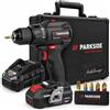 PSIDE PARKSIDE PERFORMANCE®, PABSP 20 Li C3 - Trapano avvitatore a batteria da 20 V, con batteria (2Ah) e caricatore (2,4A)