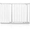 Safetots Cancelletto di Sicurezza Elite, 107cm - 116cm, Bianco Opaco, Cancelletto di Sicurezza a Pressione per Scale, Cancelletto per Bambini per Porte, Barriera di Sicurezza, Installazione Facile