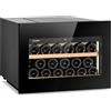 Frigo vini DA INCASSO ventilato 17 bottiglie - 1 zona +3/+20 °C - Porta vetro nero - DW 17 1THK