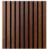 Divina Home Rivestimento murale fonoassorbente divina home effetto legno noce chiaro 60x1,3x60 cm 12 pezzi