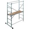 Trabattello multifunzione easy 100 in alluminio con pianale in pino, portata massima 150 kg