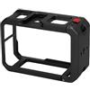 AKLOSIPY Frame di Protezione della Fotocamera Cage Cage Video Rig Realizzato in Alluminio di Grado Aeronautico con Meccanismo e Base Magnetica per Azione 5pro 4 3 (BLACK)
