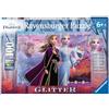Ravensburger Puzzle per bambini Ravensburger - 12868 Strong Sisters - Puzzle Disney Frozen per bambini dai 6 anni in su, con 100 pezzi in formato XXL, con glitter