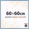 Dutch Frame Factory - Cornice 60x60 cm Blu Acciaio - Metallo | Vetro acrilico antiriflesso, Montaggio a parete, Adatta per foto, poster o puzzle, Made in Holland