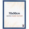 Dutch Frame Factory - Cornice 70x90 cm Blu Scuro - MDF | Vetro acrilico antiriflesso, Montaggio a parete, Adatta per foto, poster o puzzle, Made in Holland