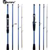 BIUTIFU Baitcasting Spinning Travel Carbon 4/5 sezione canne da pesca Casting peso 5-20g Power Ultralight Lure trota Mini Pole