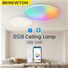 BENEWTON Smart plafoniera RGB CCT APP Control 370mm 300mm 18-54w 220v luce ambientale per la decorazione domestica della camera da letto