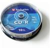NONE Verbatim CD-R Disco CD vuoto vuoto Dischi CDR 80min 700MB 52X Confezione da 10