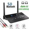 VIKEFON Ricevitore trasmettitore Bluetooth 5.0 da 80M Aptx HD LL Adattatore audio wireless a bassa latenza Jack RCA AUX da 3,5 mm per cuffie TV PC