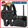 WXRPET Recinzione elettrica per cani wireless 2 IN 1 e collare di addestramento per scosse elettriche con segnale acustico regolabile, vibrazione, shock ricaricabile