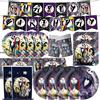 TAKARA TOMY Kit da 20-96 pezzi Nightmare Before Christmas Stoviglie di Halloween Forniture di compleanno Banner per feste Decorazione per cartoni animati per bambini Fotografia
