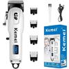 Kemei Tagliacapelli Elettrico Professionale Kemei Mini Potente Senza Fili, Trimmer per Barba e Capelli Ricaricabile