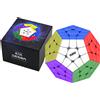 NONE DianSheng Magnetico 2x2 3x3 Megaminxes Cubo Magico 12 Facce Dodecaedro Puzzle Giocattoli Educativi Cubo di Velocità Per I Regali Dei Bambini