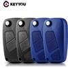 KEYYOU 10PCS Flip Pieghevole 2/3 Bottoni Chiave A Distanza Dell'automobile Caso Della Copertura Borsette Per FIAT Iveco Punto Ducato Stilo Panda Idea Doblo Bravo