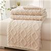 NT LEDIZ Coperta in pile corallo monostrato da 1 pezzo, copriletto leggero e multiuso, per copridivano del soggiorno, coperta per pisolino