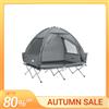 SoBuy Tenda da campeggio SoBuy OGS32-II-L, tenda singola con gancio per lampada e tasche porta scarpe, tenda 3-in-1 per 2 persone, pratica, verde