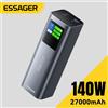 ESSAGER 140W Power Bank 27000mAh PD3.1 Display digitale a ricarica super veloce PowerBank portatile per MacBook Laptop iPhone 17 16 15