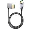 WEFAWAN Cavo HDMI 2.1V 8K a 90 gradi, 8K 60Hz 4K 120Hz 48Gbps EARC ARC HDCP Ultra High Speed HDR per TV HD, Laptop, Proiettore, PS4, PS5