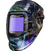 ARCCAPTAIN Casco per saldatura ARCCAPTAIN 100 x 93 mm con oscuramento automatico, maschera per saldatura con ampio campo visivo e visione a colori reali, ampia scala di oscuramento 4/9-13 per MIG MAG TIG