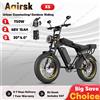 NONE Aairsk X5 Bici Elettrica da Fuoristrada per Adulti, Motore da 750W, Batteria 48V 15Ah, Bicicletta Elettrica per Esterni, Pneumatici 20*4.0", Mountain Bike Elettrica
