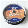 NONE Dischi DVD-R Verbatim AZO 4.7GB, Registrabili, 16X 120MIN, Confezione da 10 Pezzi
