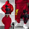 Bandai Set Felpa con Cappuccio e Pantaloni Stampati Pokémon 2026 per Uomo e Donna, Stile Casual e alla Moda