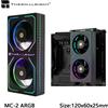 Thermalright Dissipatore di calore per memoria computer Thermalright MC-2 ARGB, dotato di due ventole ad alte prestazioni, adatto per DDR/DDR2/DDR3/DDR4/DDR5