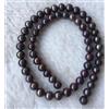 RWBUY Collana classica con perle naturali di Tahiti, dimensioni AAA9-10 mm, con elementi decorativi in oro 14 carati, lunghezza 18 pollici.