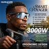 GUHUAVMI Occhiali Smart Fotocromatici con Fotocamera HD 1200P, Sensore 8MP, Foto 30MP, Sincronizzazione WiFi, Bluetooth 5.3, Audio, Occhiali da Sole Anti-vibrazione, Microfono ENC PRO